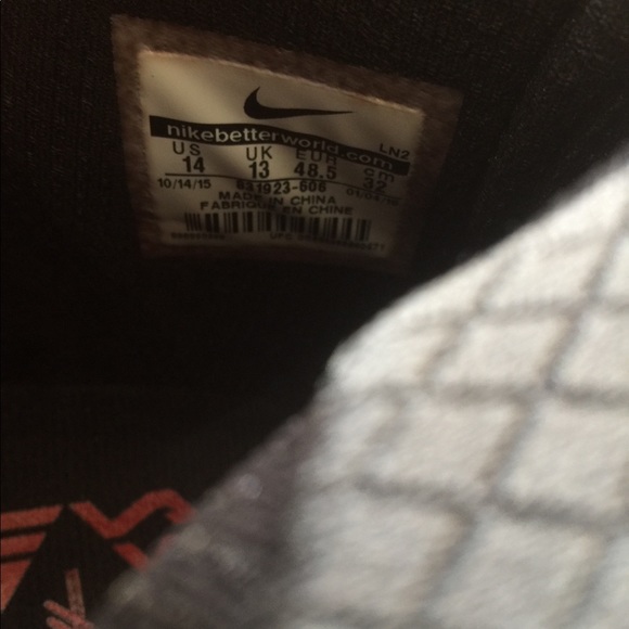 NWOB NIKE LEBRON XIII ELITE RED-BLACK MEN’S SZ 14 - Picture 7 of 8